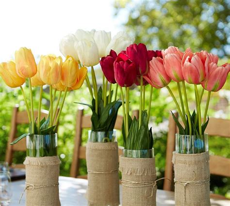 Tulips 3 ways Spring flowers, Tulips, Vase