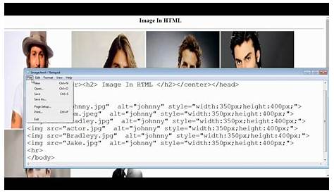 How To Insert Image In Html Using Notepad Step By Step