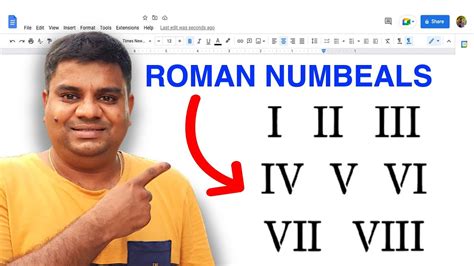 How to Do Roman Numerals in Google Docs in 6 Easy Steps