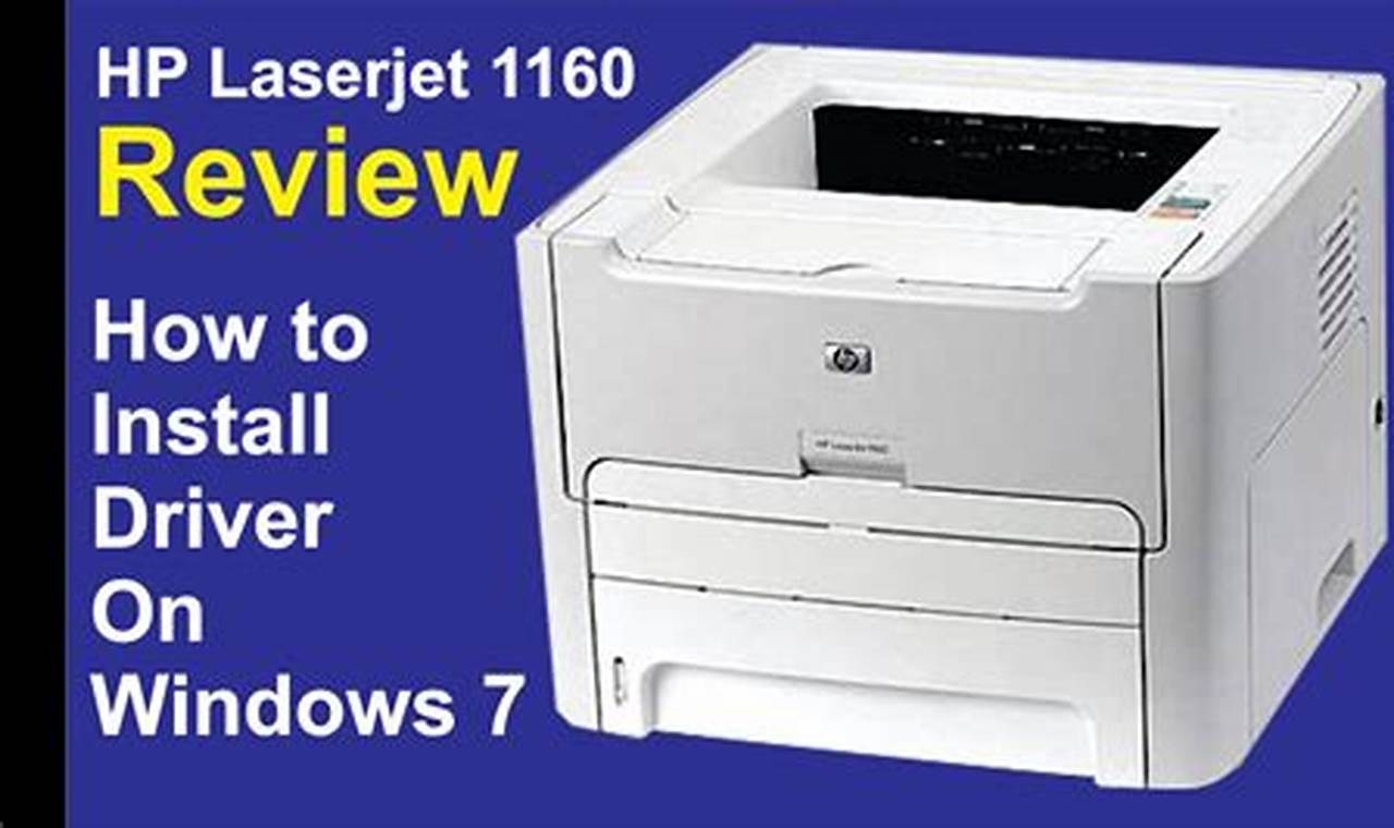 how to install hp laserjet 1160 on windows 10