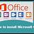 how to install microsoft office professional plus 2016 for free