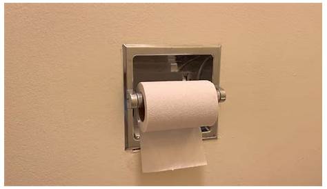 DIY Installing a Recessed Toilet Paper Holder With Backplate YouTube
