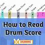 how to learn to read drum music