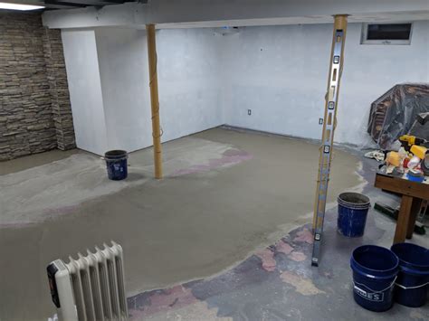 How To Level Concrete Floor In Basement Flooring Ideas