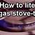 how to light a gas stove without power