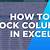 how to lock excel columns from editing