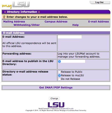 myLSU Portal LSU Email (Update Directory) GROK Knowledge Base