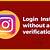 how to login to instagram without security code