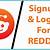 how to login to reddit