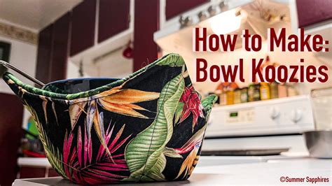 How To Make Soup Bowl Cozy Pattern And VIDEO Tutorial ⋆ Hello Sewing