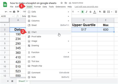 How To Do A Box And Whisker Plot In Google Sheets