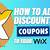 how to make a coupon on wix
