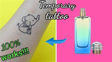 How To Make A Fake Tattoo With Paper And Perfume Tiktok