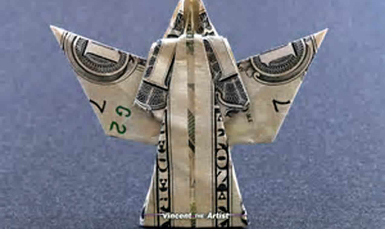 how to make a money origami angel