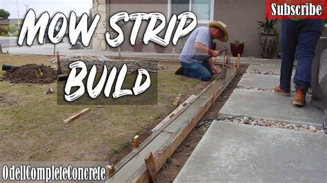 Building a mow strip for your lawn Part 1 Having Fun Along the Way