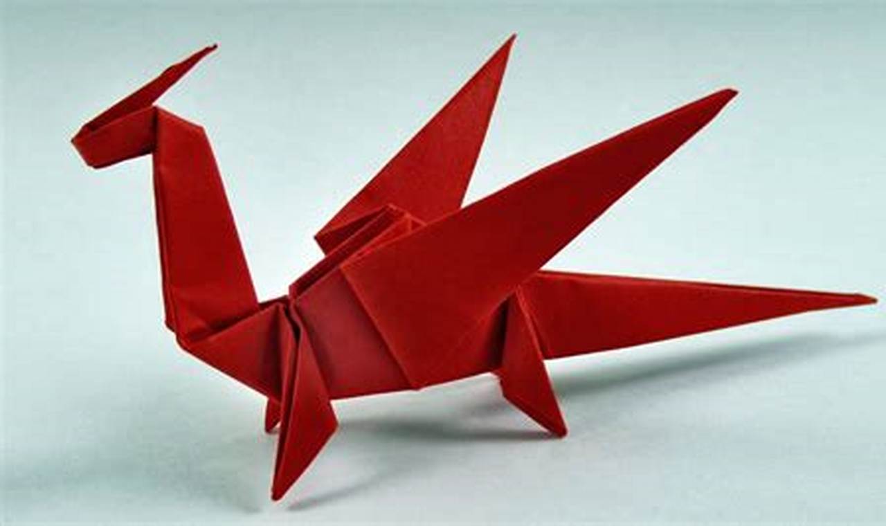 how to make a origami dragon with a4 paper