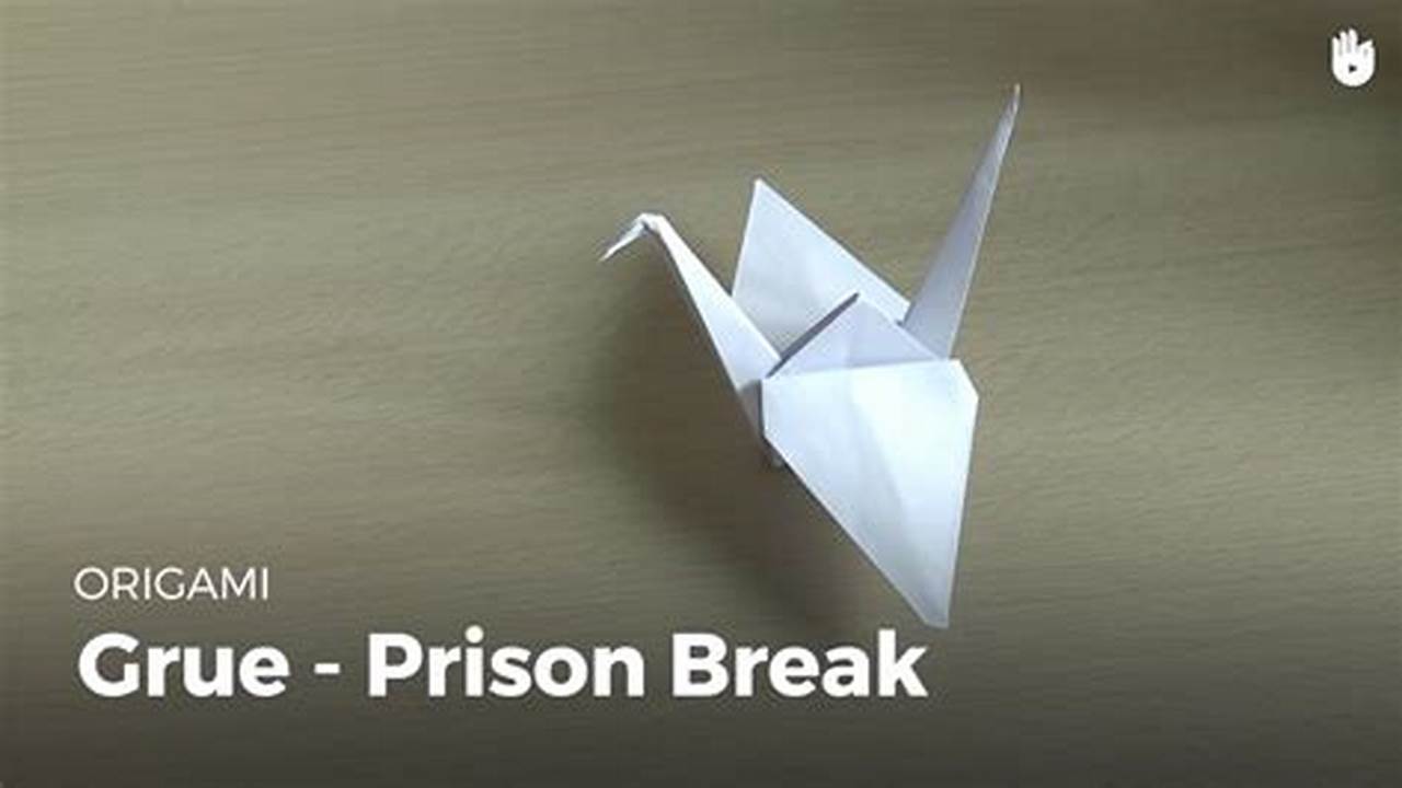 How to Make a Paper Crane Like in Prison Break