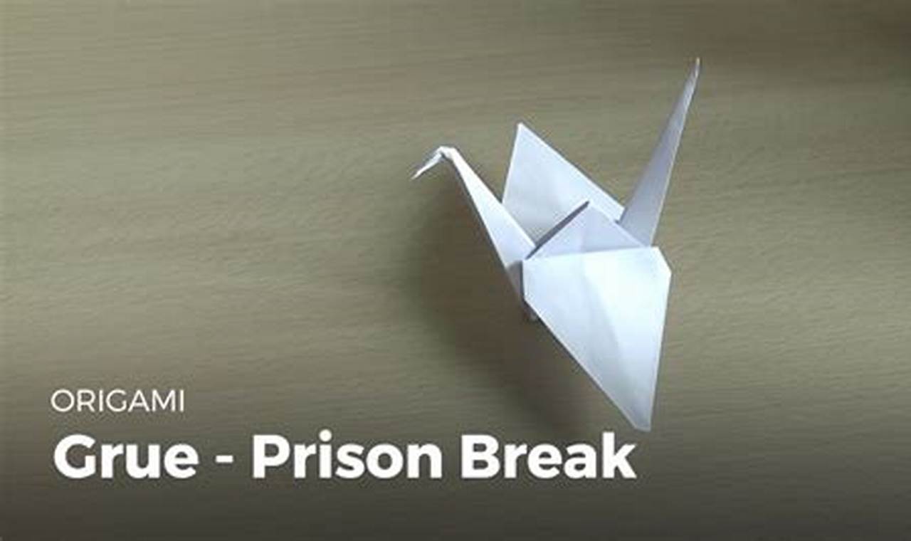 how to make a paper crane like in prison break