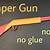 how to make a paper gun no tape no glue