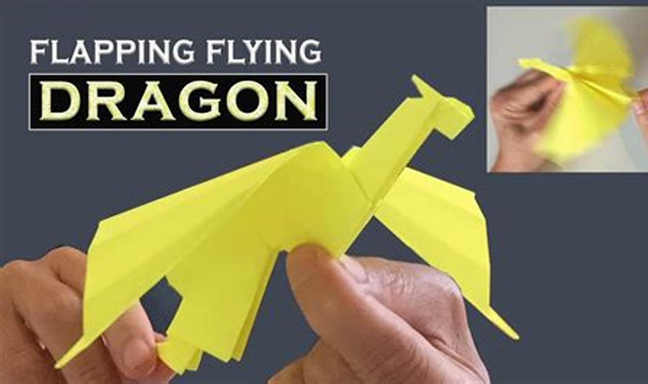 how to make a really easy origami dragon that flies