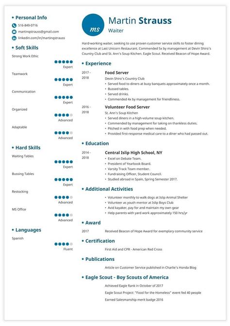 Resume Examples for Teens Templates, Builder & Guide [Tips]