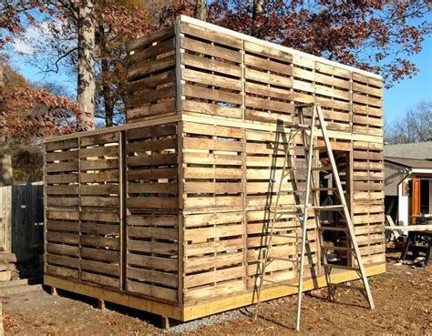 How To Make A Garden Shed Out Of Pallets Easy Wooden Shed out of
