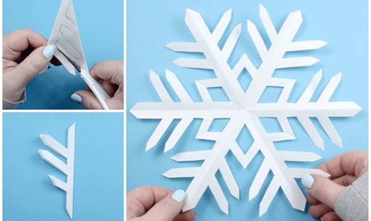 how to make a snowflake with origami