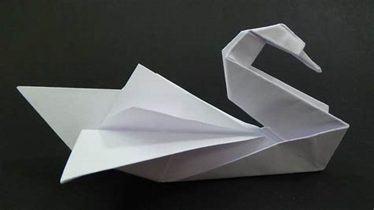 How to Make a Swan Origami With Rectangle Paper