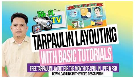 How to make tarpaulin layout for christening in Tagum City?