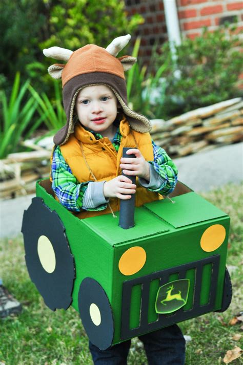 Cardboard Box Tractor Costume C.R.A.F.T. Boy halloween costumes