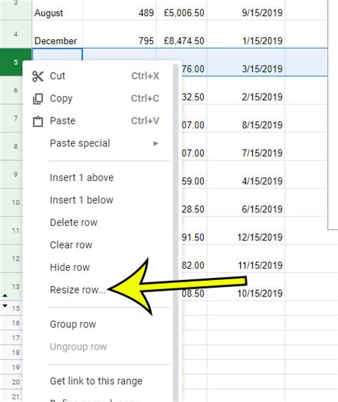 Change Row Height and Column Width in Google Spreadsheet YouTube