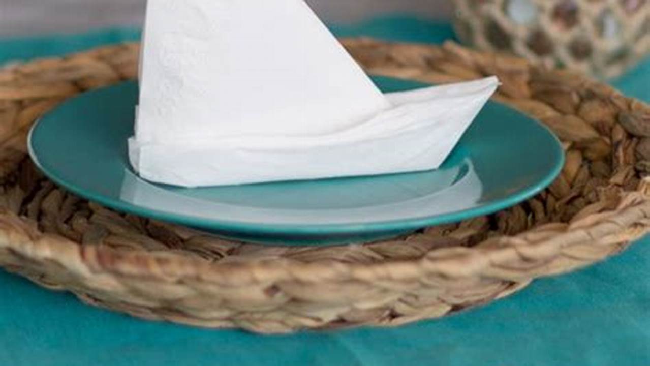 How to Make an Origami Boat Out of a Napkin