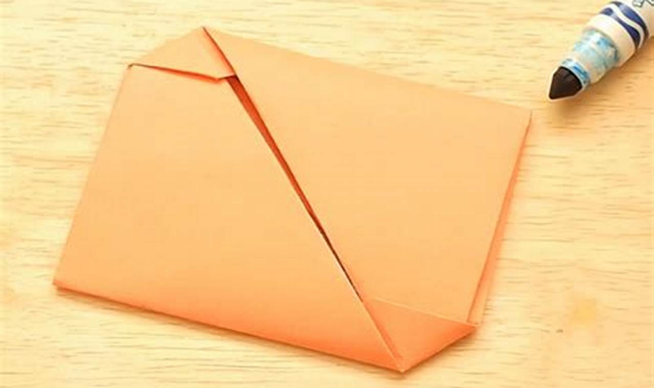 how to make an origami envelope with rectangle paper