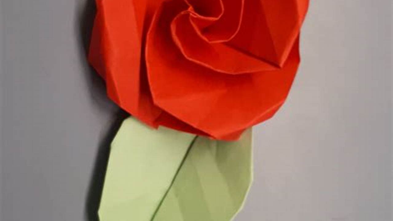How to Make an Origami Flower with Just One Piece of Paper