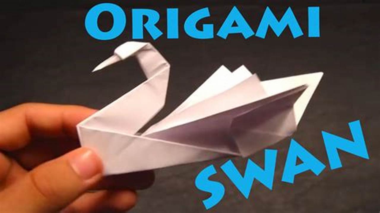 How to Make an Origami Swan with Notebook Paper