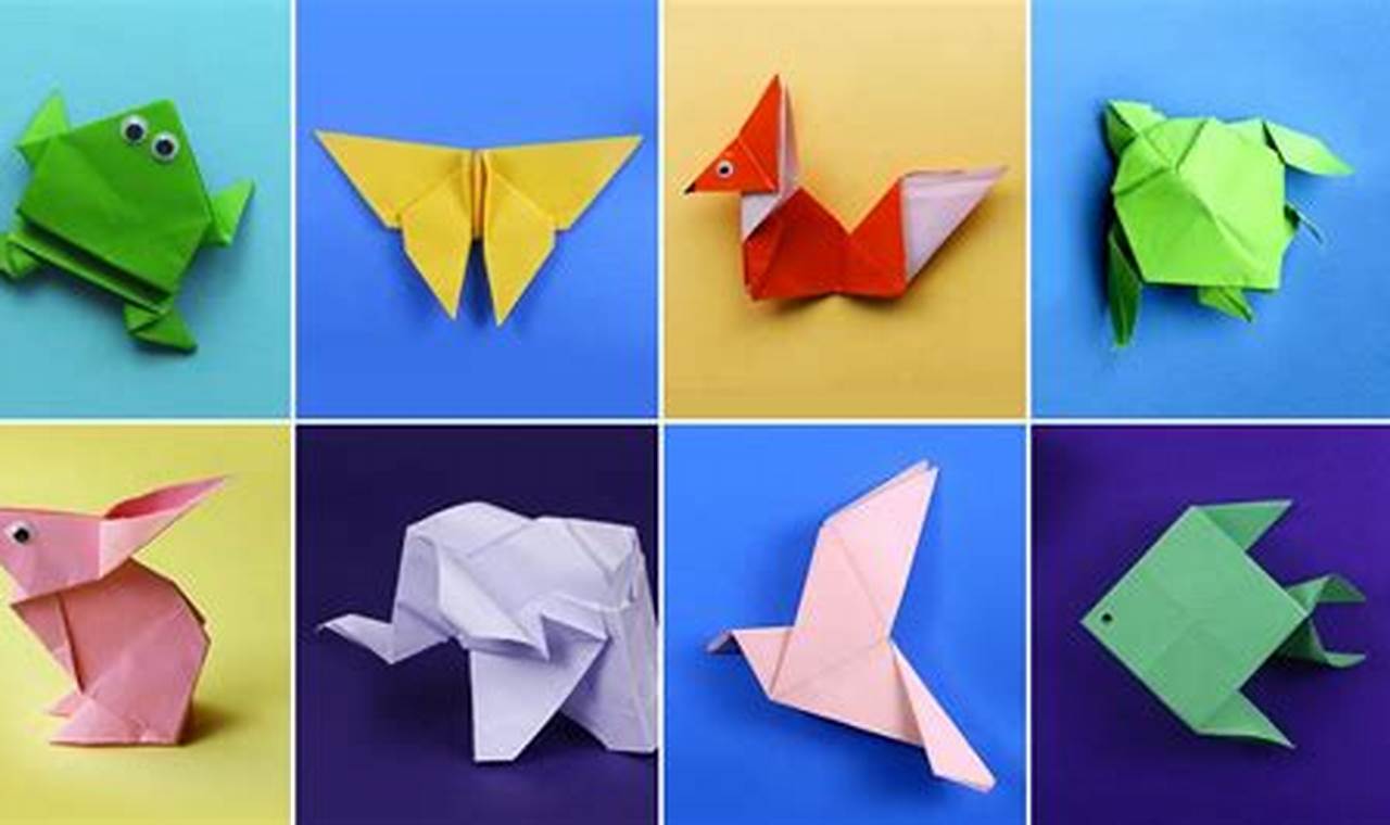 how to make animals with origami sheet