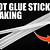 how to make black hot glue sticks