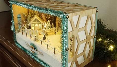 Christmas craft: Make shadow box dioramas using vintage Christmas