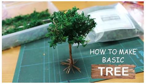 Diorama Tutorial - How to Make Basic Tree - YouTube