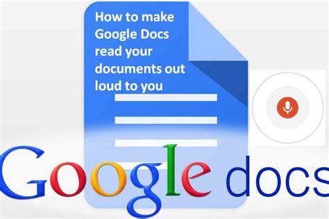 How to make Google Docs read your documents out loud to you, using a