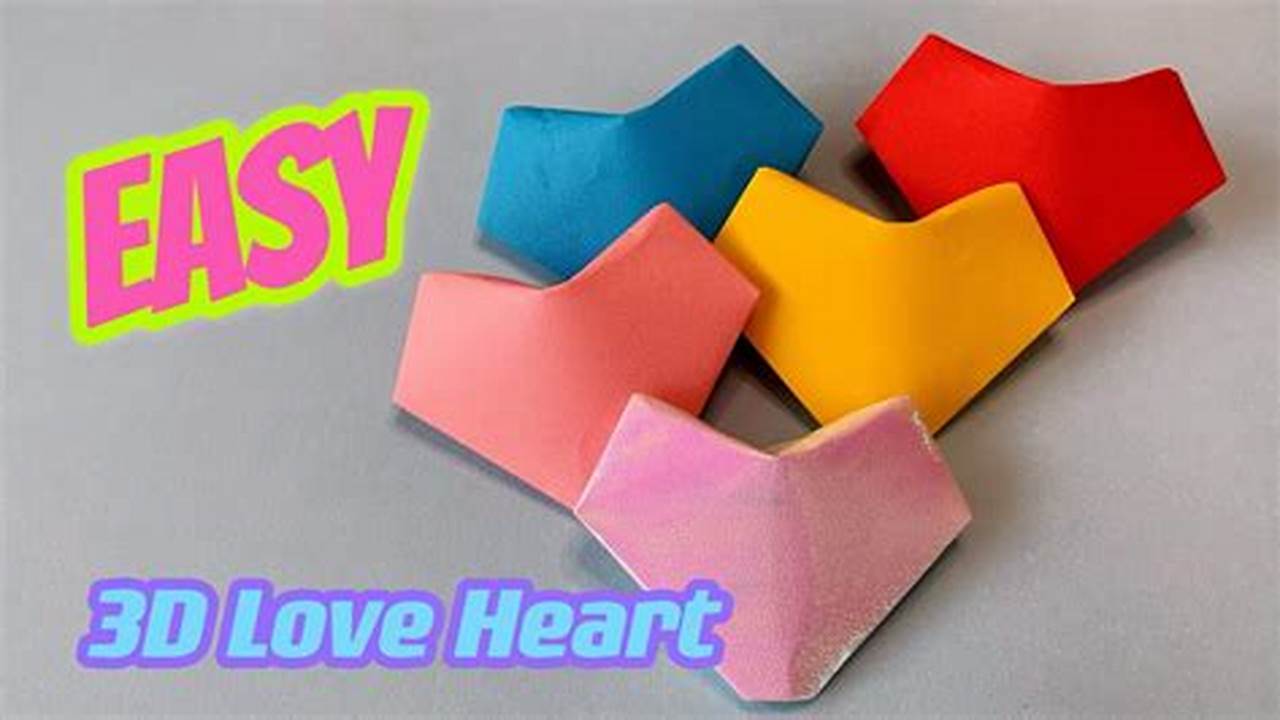 How to Make an Origami Blow-Up Heart