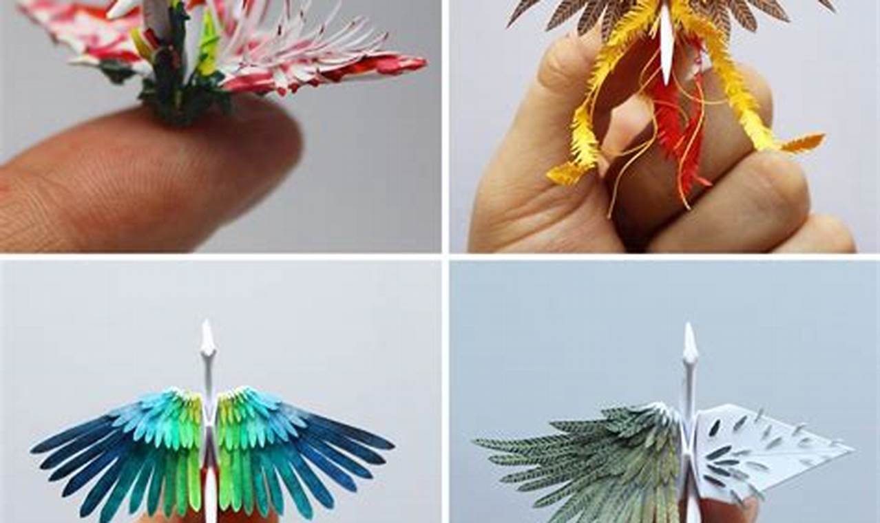 how to make origami crane tree