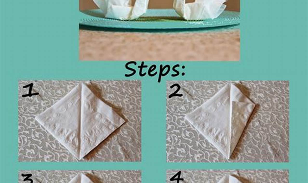 how to make paper napkin crane