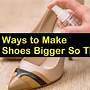 how to make shoes smaller with water