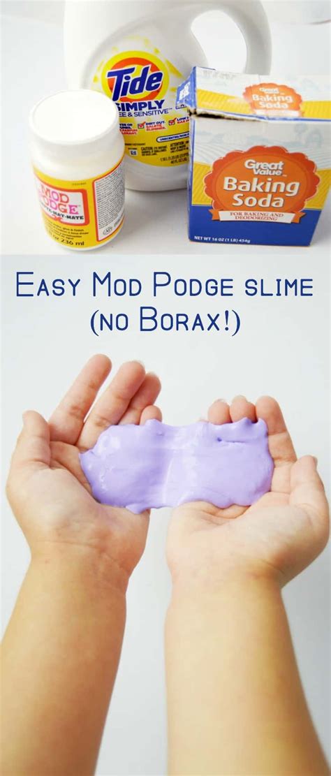 Confetti Mod Podge slime without Borax Mod Podge Rocks