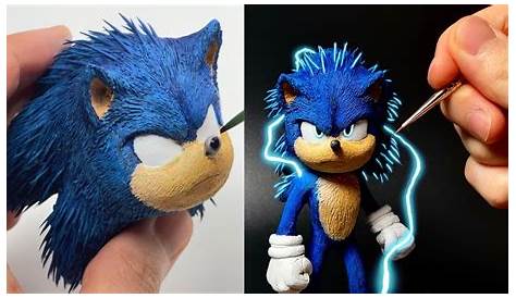 Create Sonic (Movie.ver) with clay / Sonic the hedgehog (2020) [kiArt