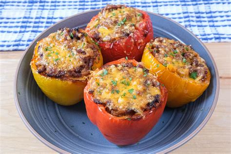 Quick and Easy Stuffed Peppers in the Air Fryer Recipes Fabulessly Frugal