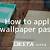 how to make wallpaper paste