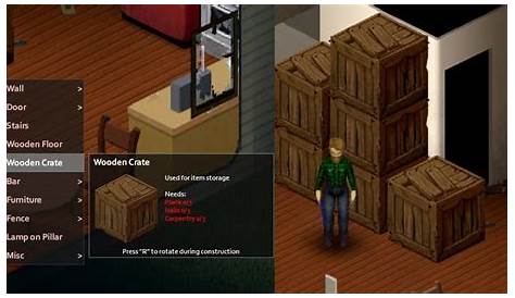 How To Make Wooden Crate Project Zomboid