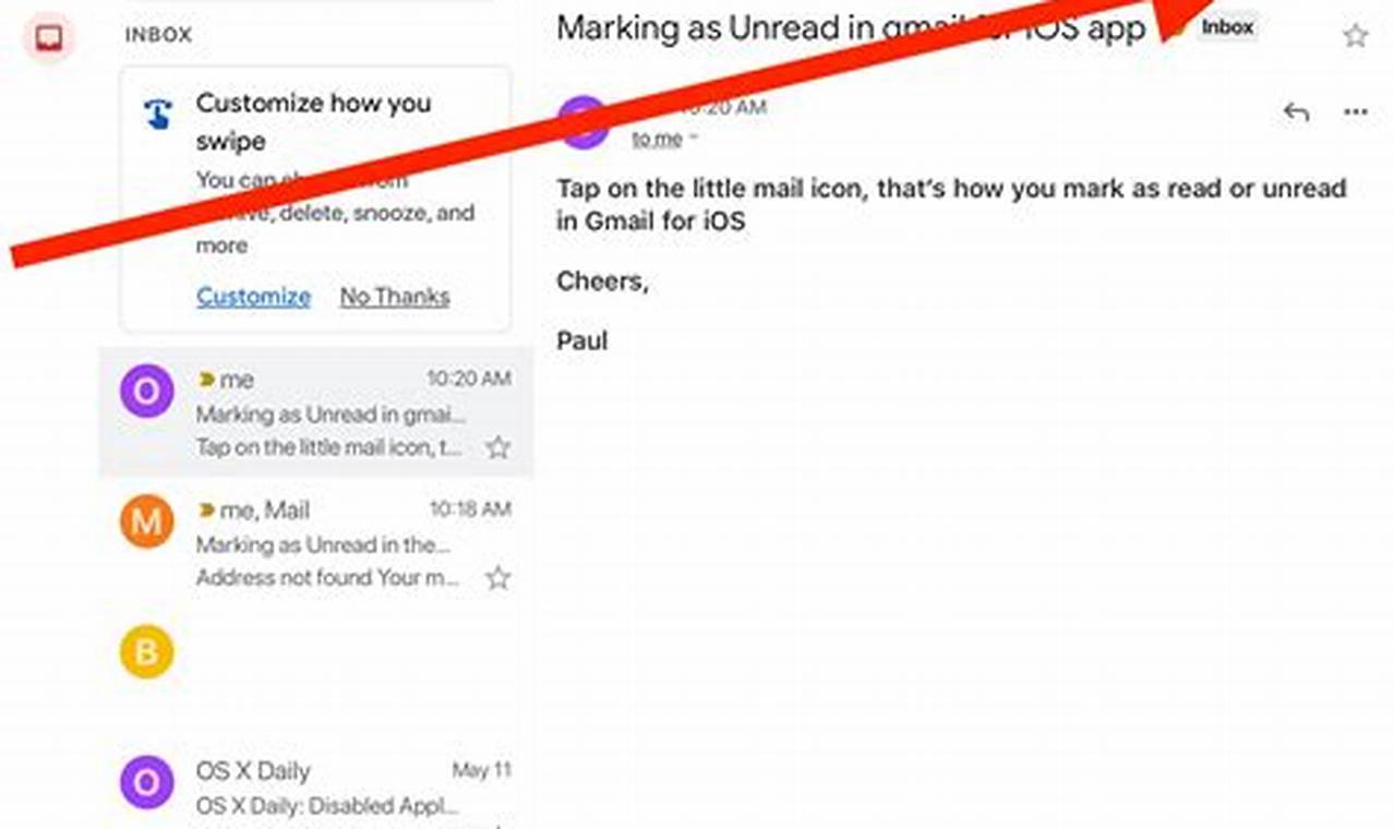 How To Mark All Emails As Read On Iphone Gmail App